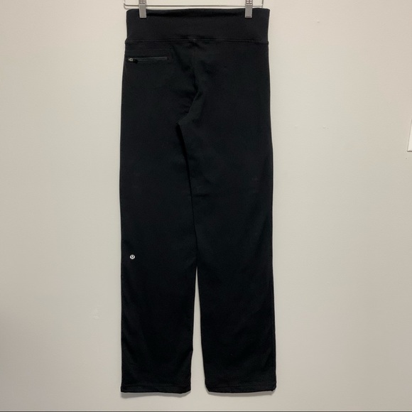 Lululemon Still Pant Black Wide Flared Leg Size 8 - Picture 4 of 10